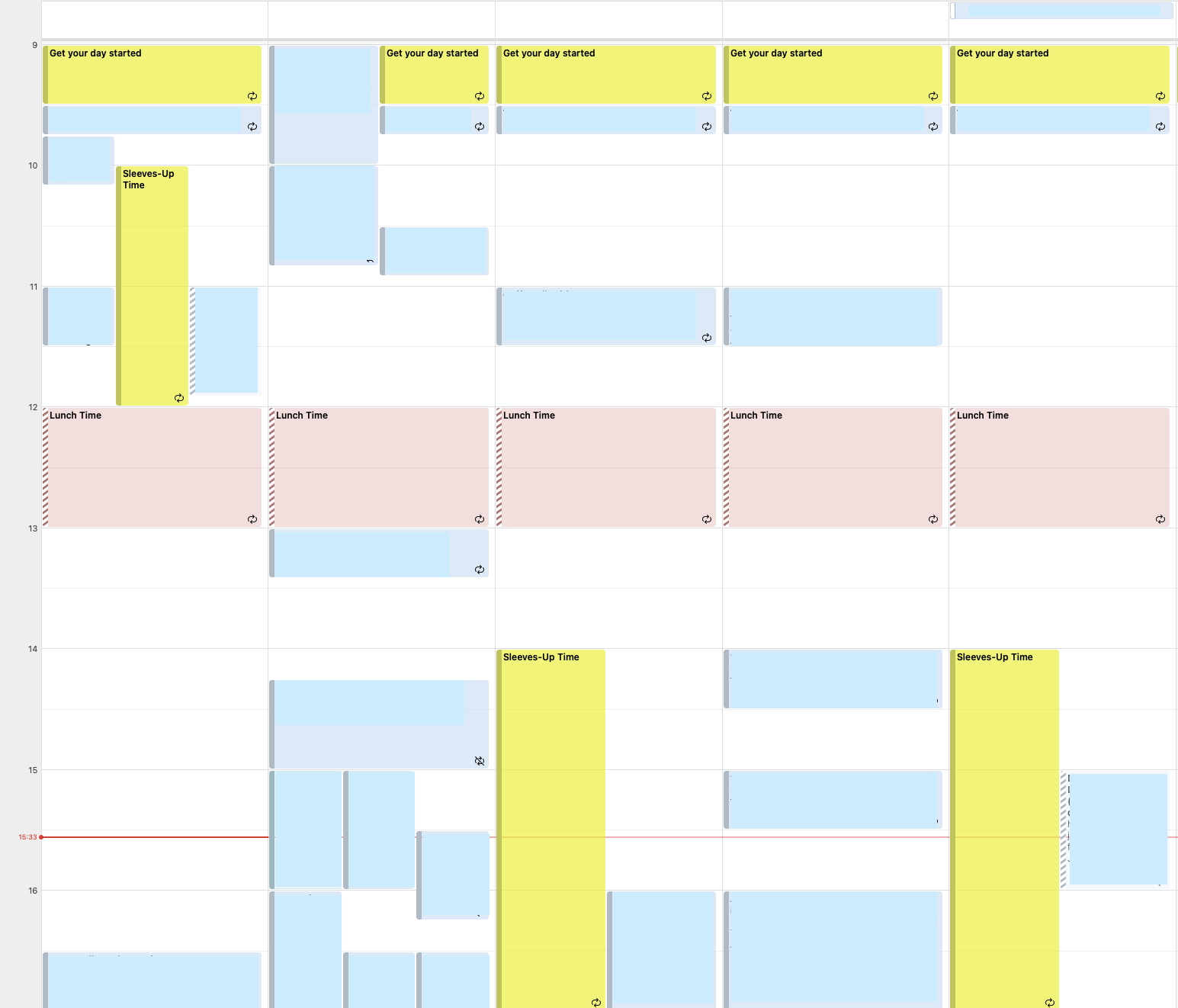 Calendar view