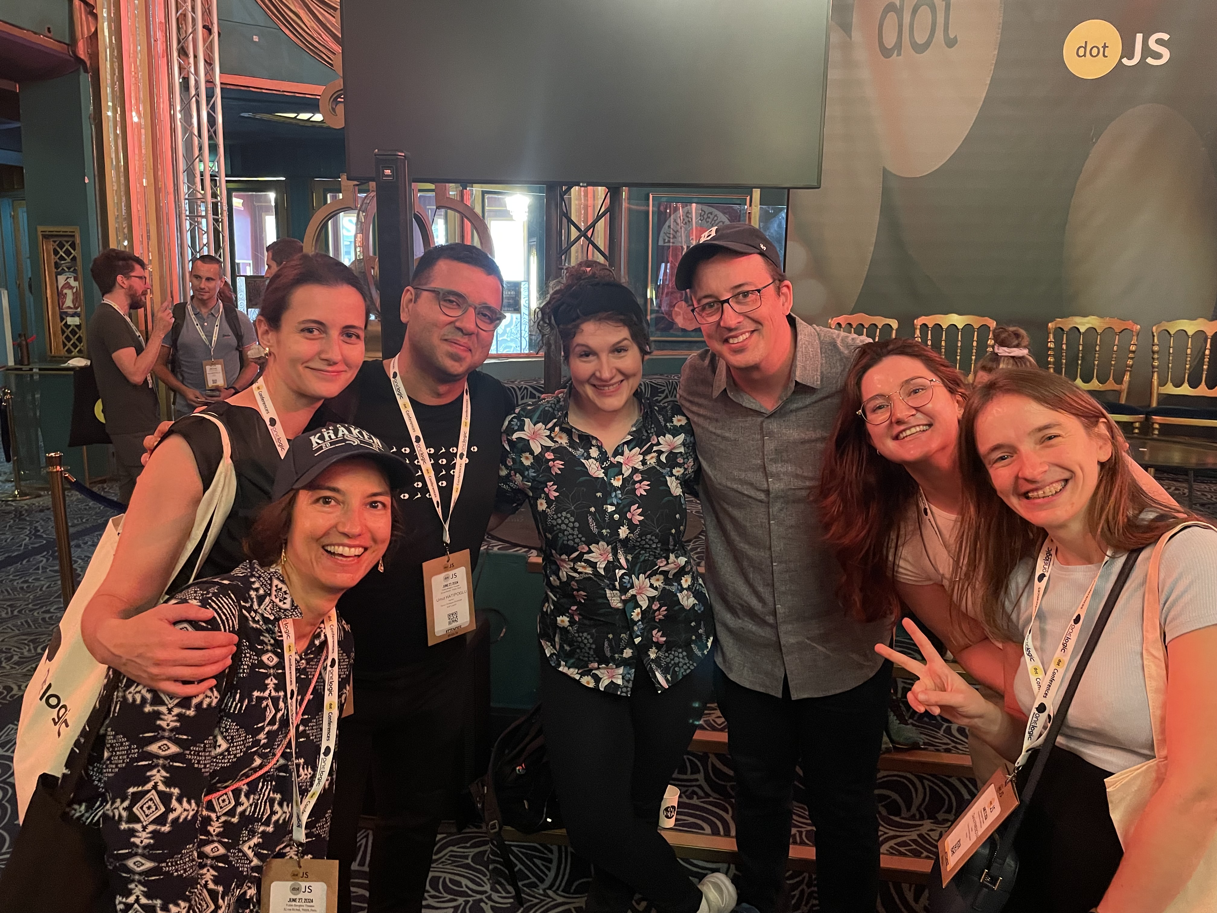 SAP LeanIX team with Ben Lesh at the DotJS conference